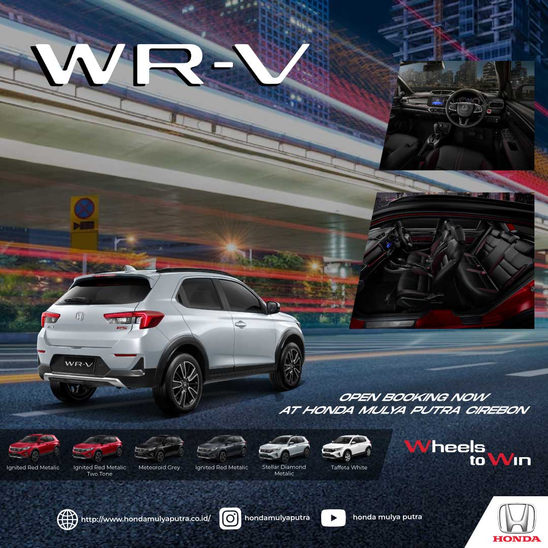 Open Indent New Honda WR-V, Tampilan yang Sporty Menawarkan 3 Varian