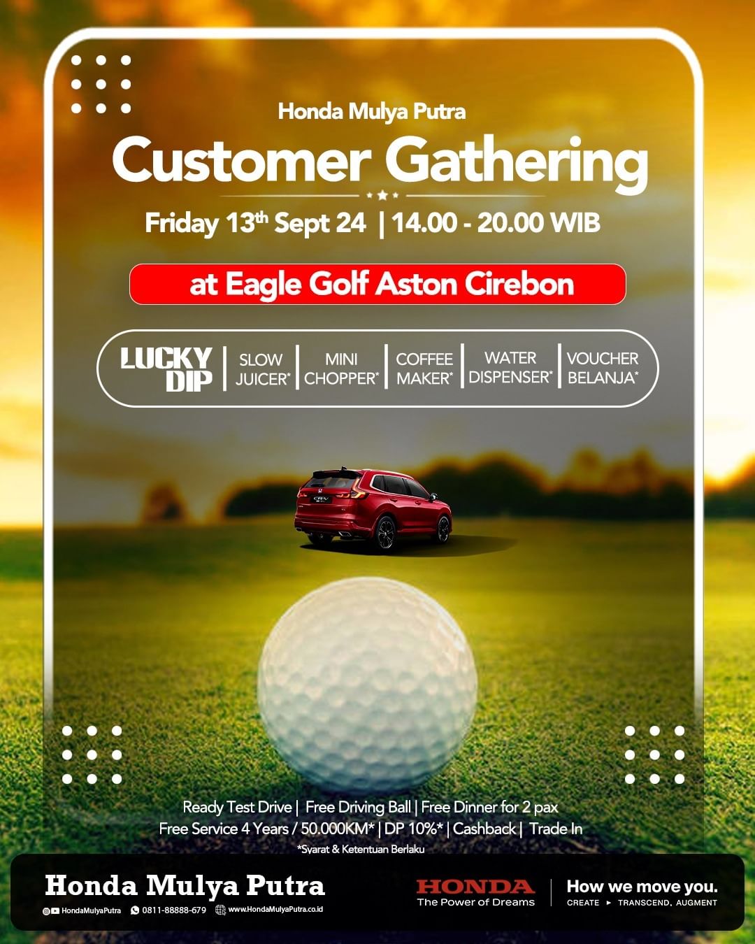 Honda Mulya Putra Customer Gathering: Seru-Seruan Bareng di Lapangan Golf!