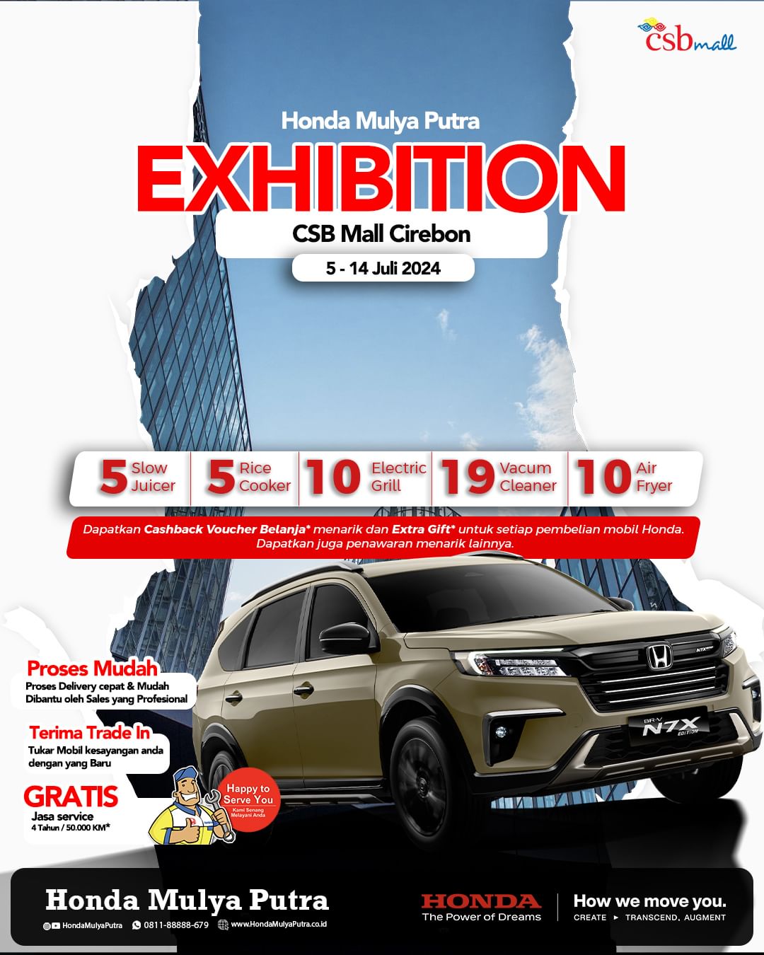 Honda Mulya Putra Exhibition di CSB Mall Cirebon