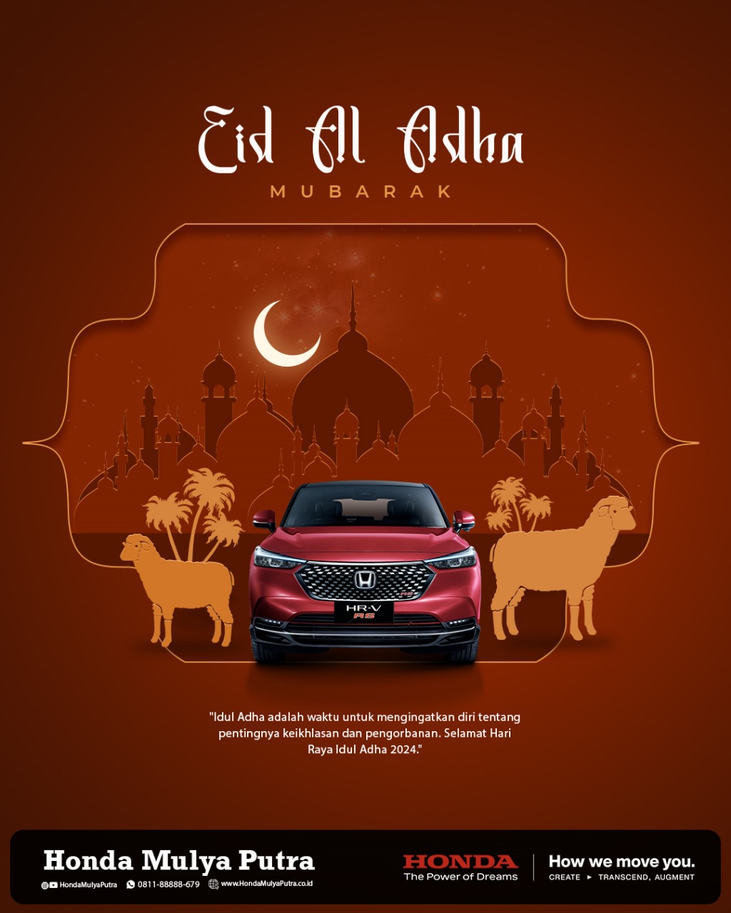 Selamat Hari Raya Idul Adha dari Honda Mulya Putra!